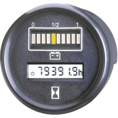 Compteur d'heures de fonctionnement indique '7939,1 h', batterie presque totalement chargée.