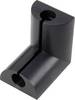 TRU COMPONENTS Clip de câble 1226937 Plage de Ø du faisceau 6.70 mm (max) pour montage en angle noir 1 pc(s)