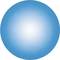 Un cercle bleu simple avec un dégradé doux allant d'un centre clair vers un bord plus foncé.