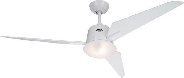 CasaFan Eco Aviatos 132 WE-WE Ventilateur de plafond  31 W (Ø x H) 132 cm x 365 mm blanc laqué pales interchangeables, avec éclairage, avec télécommande