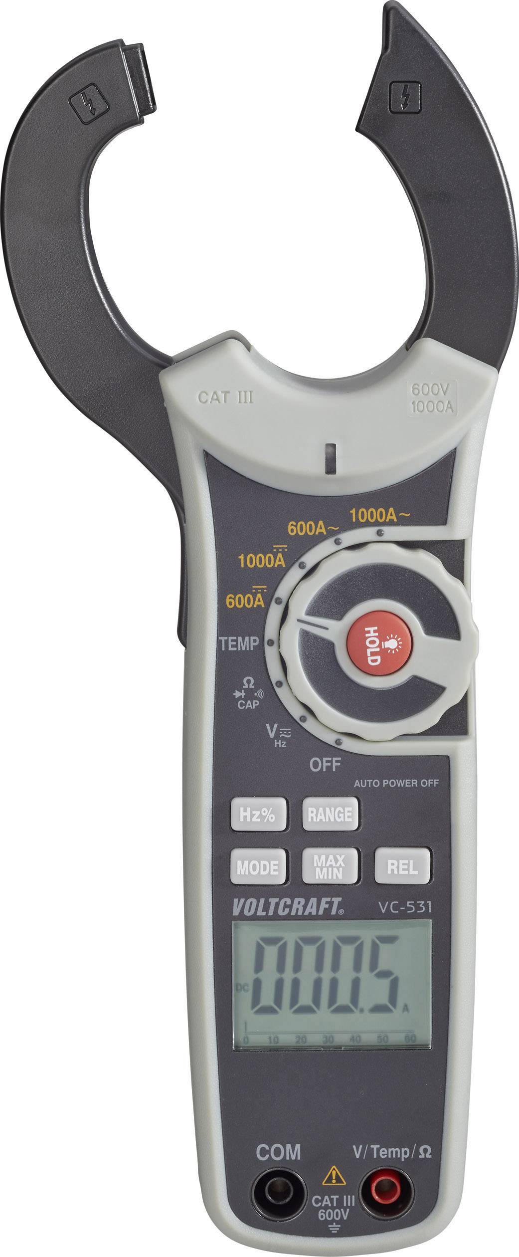 Multim/ètre VOLTCRAFT VC251 TRMS VC-8235900 num/érique Etalonnage: en usine nom CAT III 600 V Affichage sans certificat