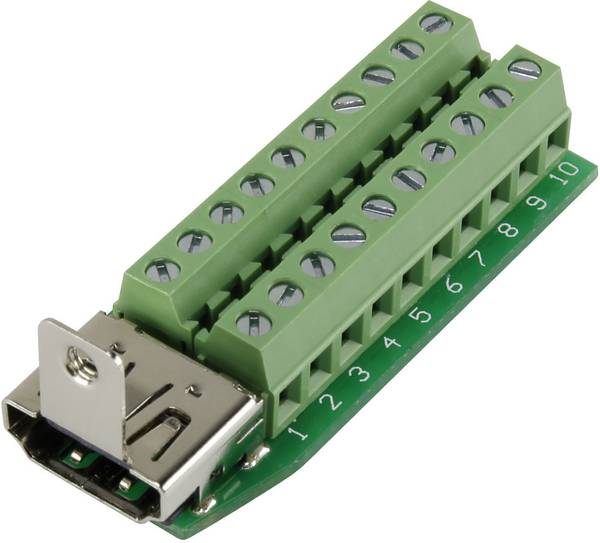 HDMI embase femelle horizontale TRU COMPONENTS HDMI-AFT-2 1229327 Nombre de pôles: 20  argent 1 pc(s)
