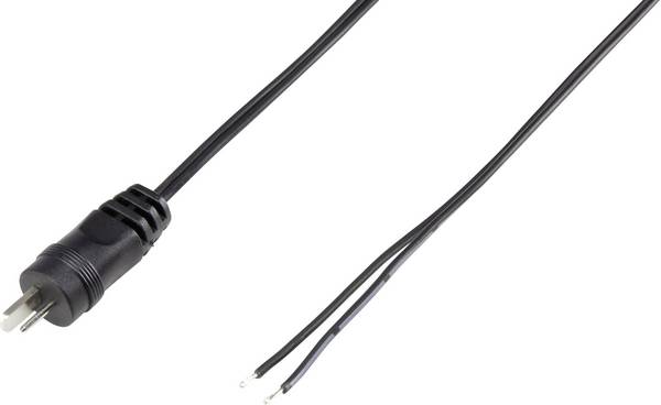 Fiche haut-parleur mâle, droit VOLTCRAFT CX034-01M 93015c94 Nombre de pôles: 2  noir 1 pc(s)
