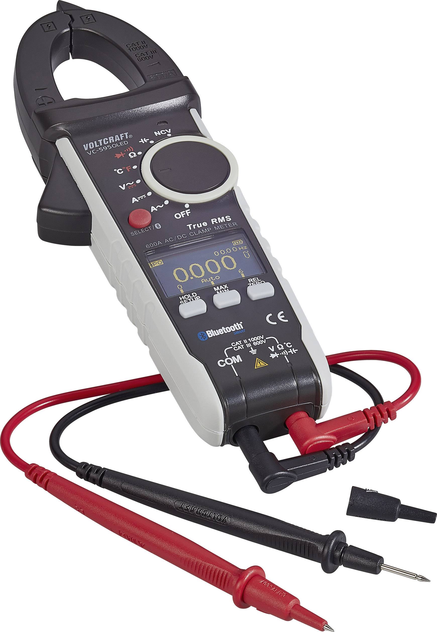 Pince ampèremétrique VOLTCRAFT VC-595OLED VC-595 OLED numérique étalonné: d'usine (sans certificat) affichage OLED CAT I-11