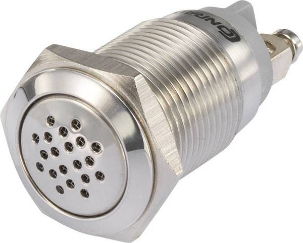Buzzer miniature TRU COMPONENTS GQ19B-SM/R/12V 1231431 75 dB  12 V/DC 25 mm x 42.4 mm  1 pc(s)