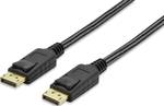 Câble de raccordement DisplayPort ednet, DisplayPort mâle sur DisplayPort mâle, 2 m, noir, fiches dorées