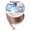 Oehlbach 106 Câble haut-parleur 2 x 2.5 mm² + 2 x 2.5 mm² transparent 20 m