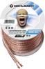 Oehlbach 108 Câble haut-parleur 2 x 2.5 mm² transparent 30 m