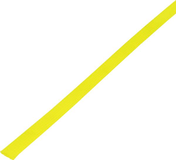 Gaine tressée TRU COMPONENTS CBBOX1221-YL 1571640 jaune PET 12 à 21 mm 10 m
