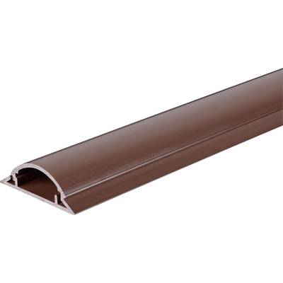 TRU COMPONENTS Protège-câbles 1572568 PVC marron Nombre de canaux: 1 1000 mm Contenu: 1 m