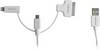 Hähnel Fototechnik Câble de charge USB USB-A mâle, Connecteur Lightning , USB-Micro-B mâle, Connecteur 30 pôles 1.50 m blanc 10006510