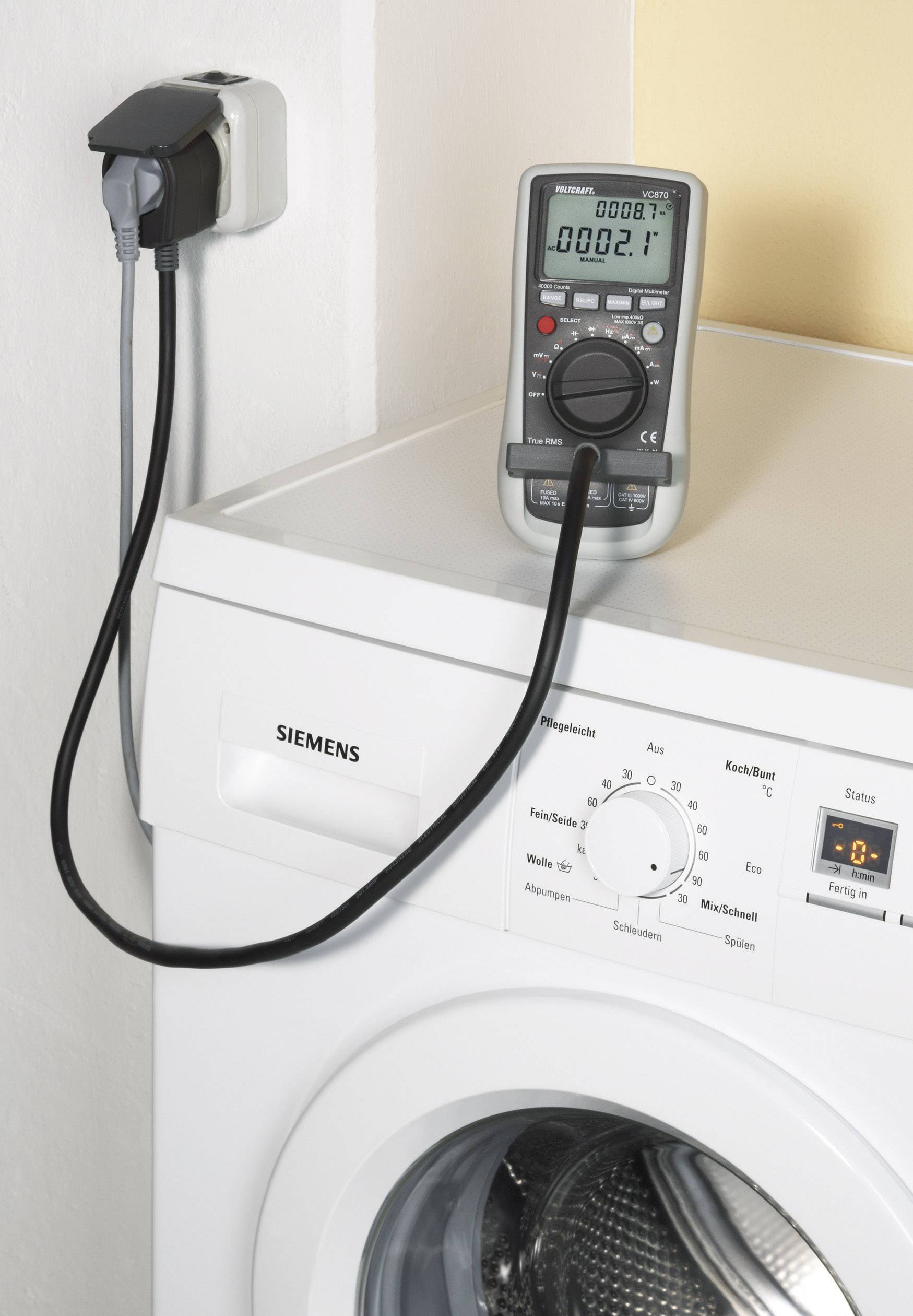 VOLTCRAFT VC870 Multimètre numérique CAT III 1000 V, CAT IV 600 V Affichage (nombre de points): 40000-6