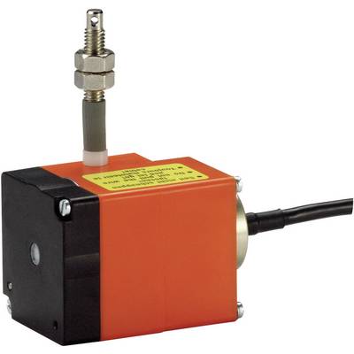 Un appareil électrique rouge en forme de cube, avec un connecteur et un câble noir, ainsi qu'une connexion à vis métallique sur le dessus.