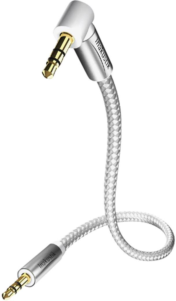 Inakustik 4104015 Jack audio Câble de raccordement [1x Jack mâle 3.5 mm - 1x Jack mâle 3.5 mm] 1.50 m blanc, argent cont-0
