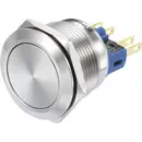 TRU COMPONENTS GQ22-11/S Interrupteur à pression 250 V/AC 3 A 1 x On/(On) à rappel (Ø) 21 mm IP65 1 pc(s)