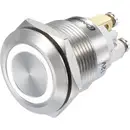 Interrupteur à pression TRU COMPONENTS GQ19F-10E/W/12V/S 1273006 48 V/DC 3 A 1 x On/(On) IP65 à rappel 1 pc(s)
