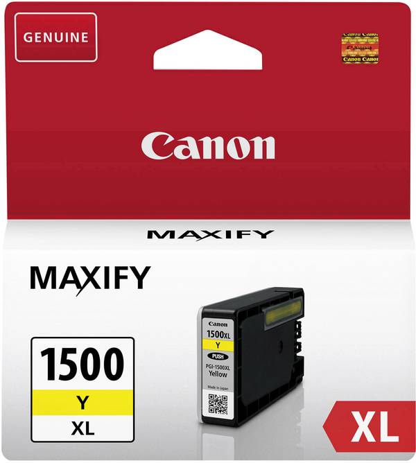 Canon Encre PGI-1500 XLY d'origine jaune 9195 B 001