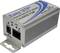 Un extendeur Ethernet argenté portant l'inscription 'Easy UTP' et 'C4I-6400-TWP', montrant des ports pour 'TWP' et 'ETH', ainsi qu'une LED de statut.