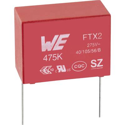 Würth Elektronik WCAP-FTX2 890324023003CS 1 pc(s) Condensateur anti-parasite X2 sortie radiale  6.8 nF 275 V/AC 10 % 10 