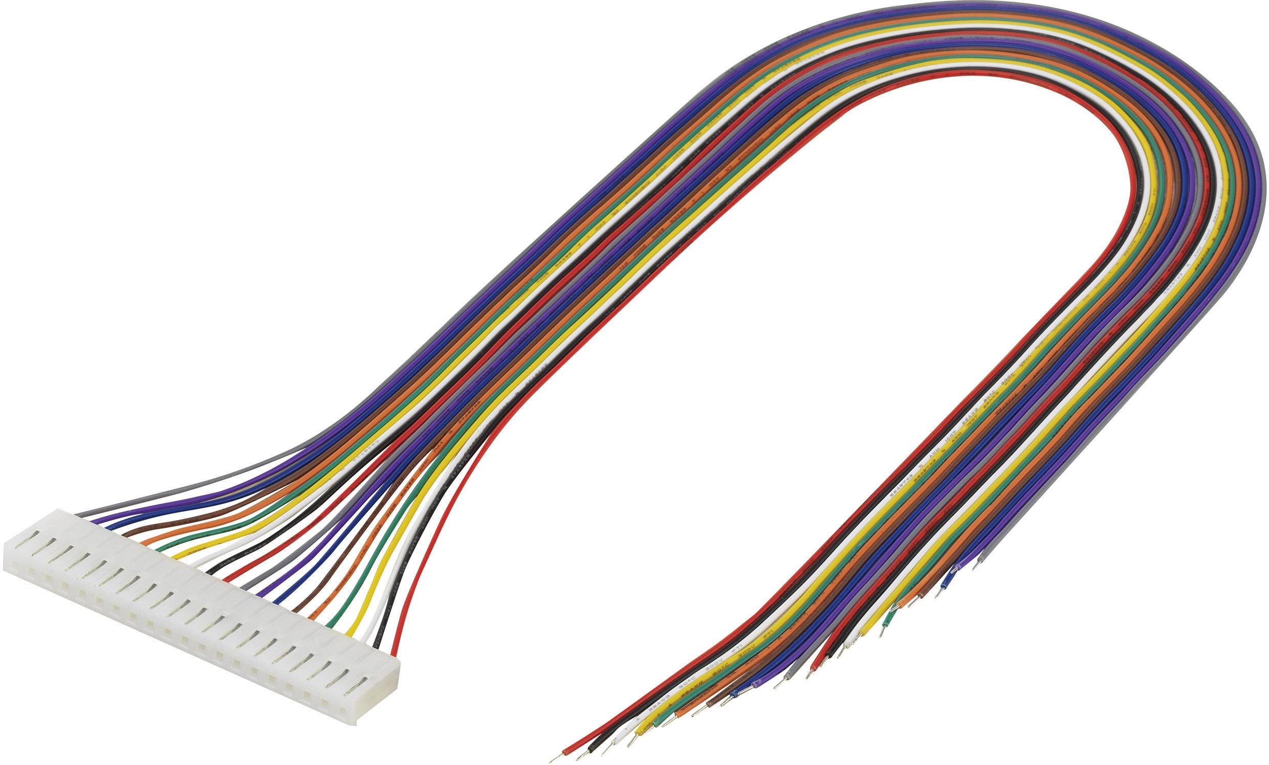 Cordon fil à carte assemblé TRU COMPONENTS 1282818 Nbr total de pôles 10 Pas: 3.96 mm 1 pc(s)
