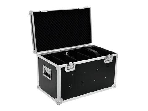 Mallette pour appareils Roadinger Transportcase für PRO Slim avec poignée de transport noir, argent aluminium, bois