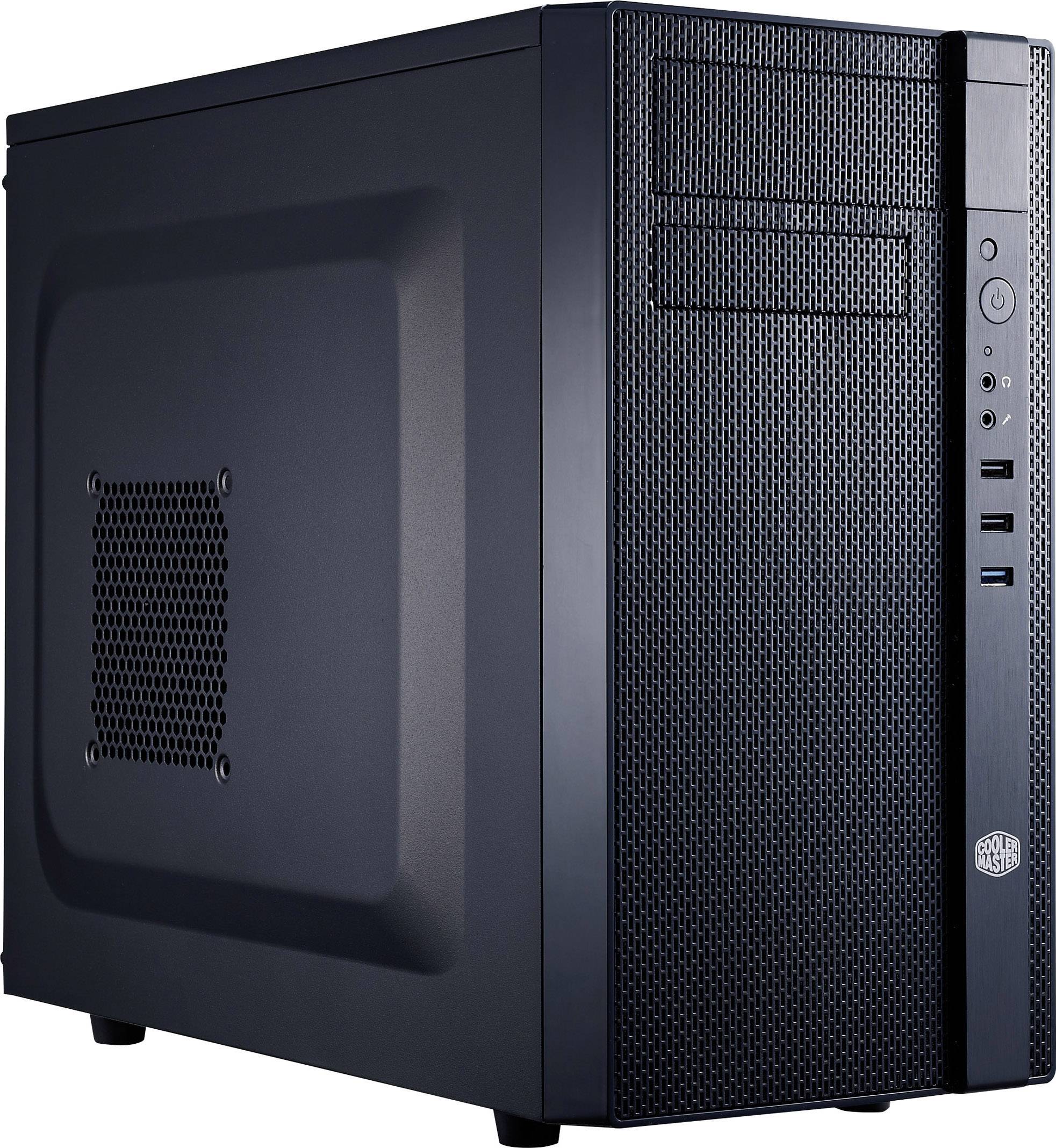 Cooler Master N200, Mini Tower, PC, Noir, micro ATX, Mini-ITX, Plastique, Acier, maison/bureau-0