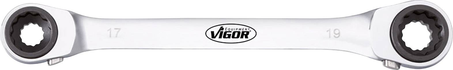 Vigor V2705 V2705 Jeu de clés à cliquet annulaires doubles Ouverture de clé (métrique) 10 - 19 mm