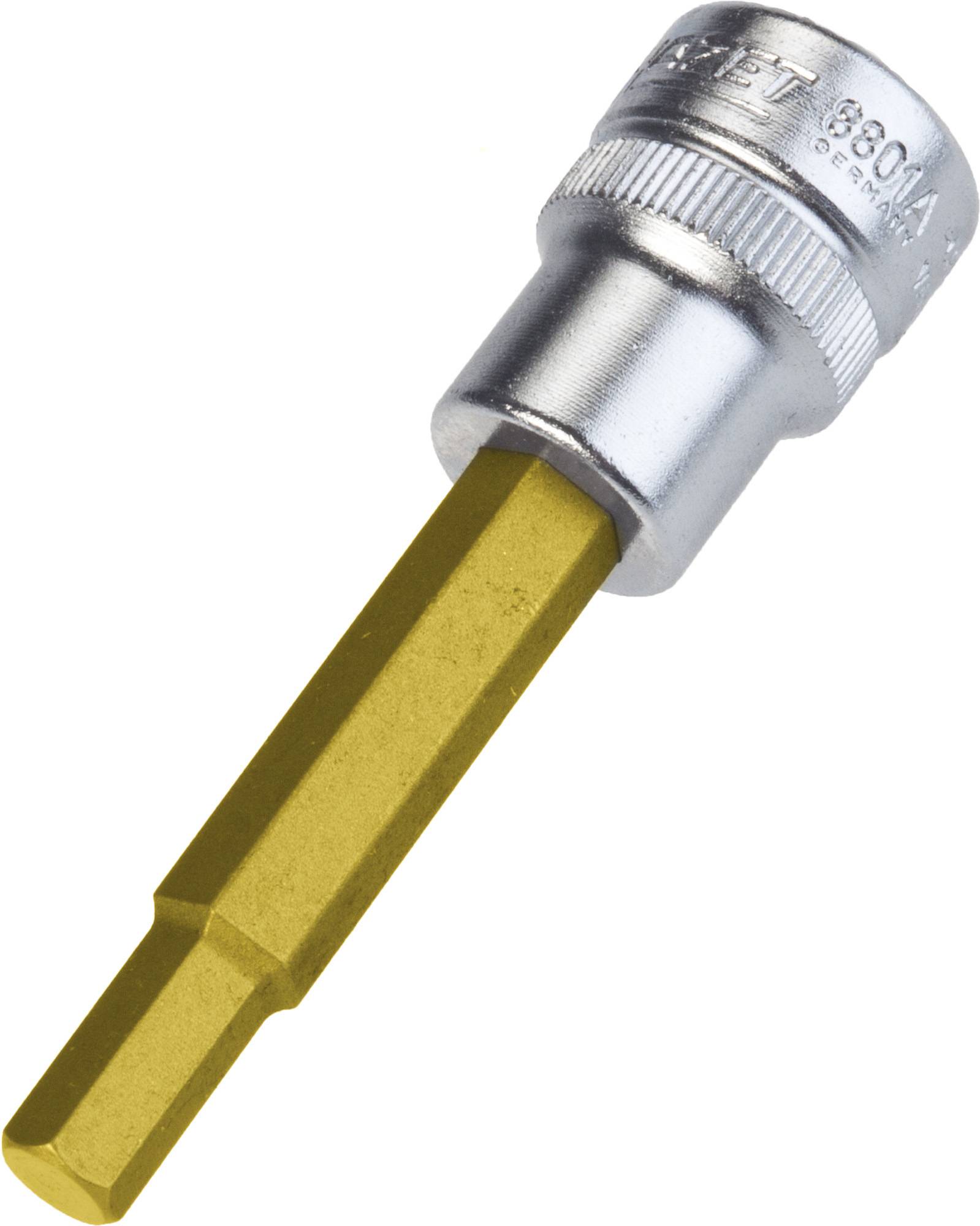 Douille-embout 6 pans intérieurs 1/4" Longueur: 70 mm Hazet 8801A-1/4 Propulseur: 3/8" (10 mm) 1 pc(s)