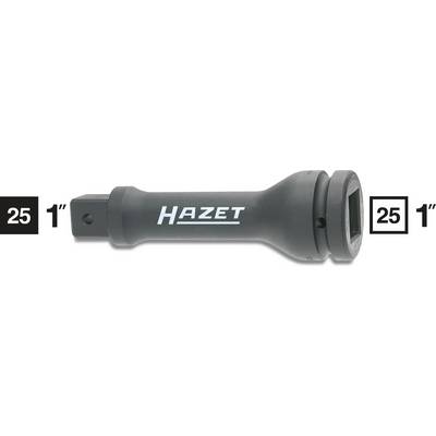 Grand adaptateur de 'Hazet' avec des connexions de 1 pouce aux deux extrémités, adapté pour relier des pièces d'outils ou des embouts de vissage.