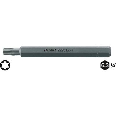 Clé à douille de Hazet, numéro de modèle 2223 Lg-T, avec un raccord de 6,3 mm (1/4 de pouce) et un profil adapté aux vis Torx.