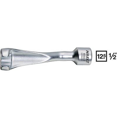 Douille pivotante de la marque Hazet, modèle 4550N-2, avec un carré de 12,5 mm (1/2 pouce), finition métallique argentée.