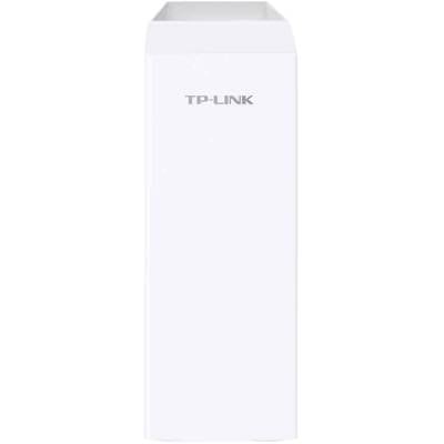 Un routeur Wi-Fi TP-Link blanc de forme rectangulaire avec le logo de l'entreprise en haut de la face avant.