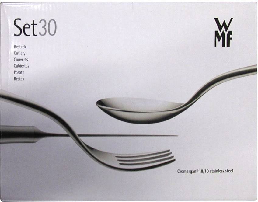 WMF Palma Ensemble de couverts jeu de 30 acier inoxydable (antirouille) argent 12 7291 6040-0