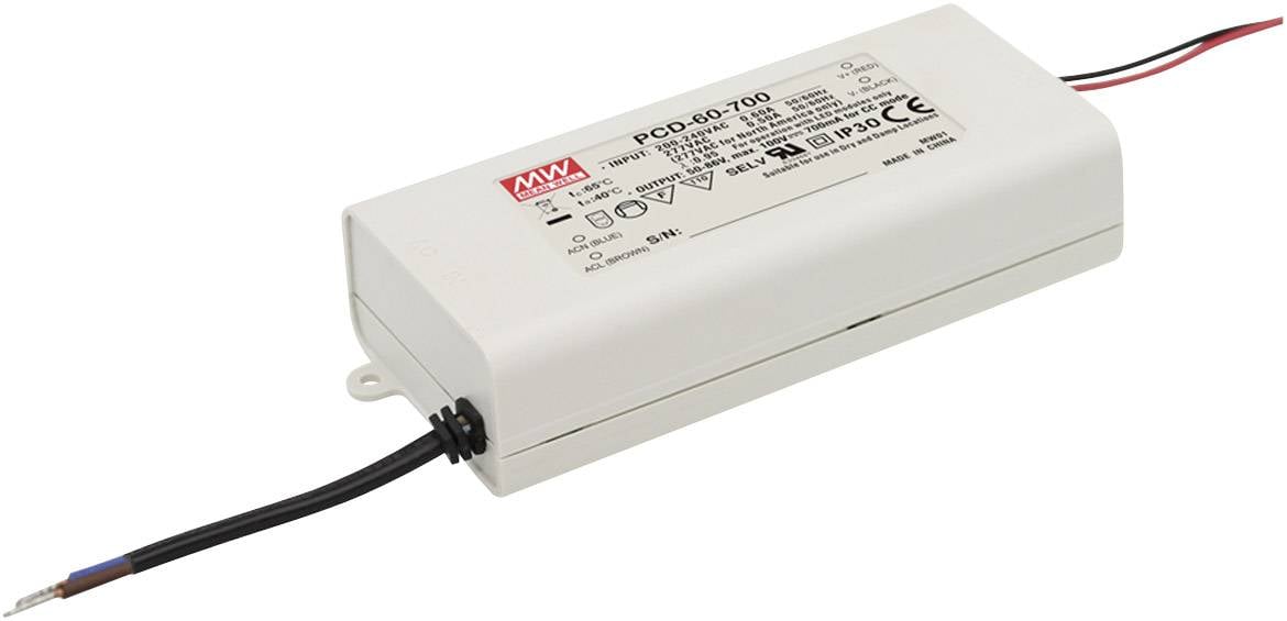 Driver LED MEAN WELL PCD-60-500B 65-115 V DC 500 mA