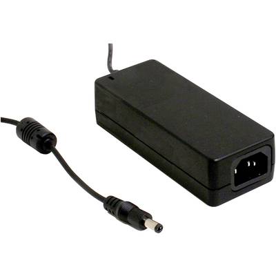 Un bloc d'alimentation noir avec un câble d'alimentation et une prise, utilisé pour alimenter des appareils électroniques.
