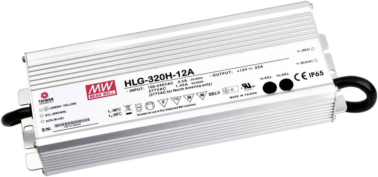 Driver LED MEAN WELL HLG-320H-24A