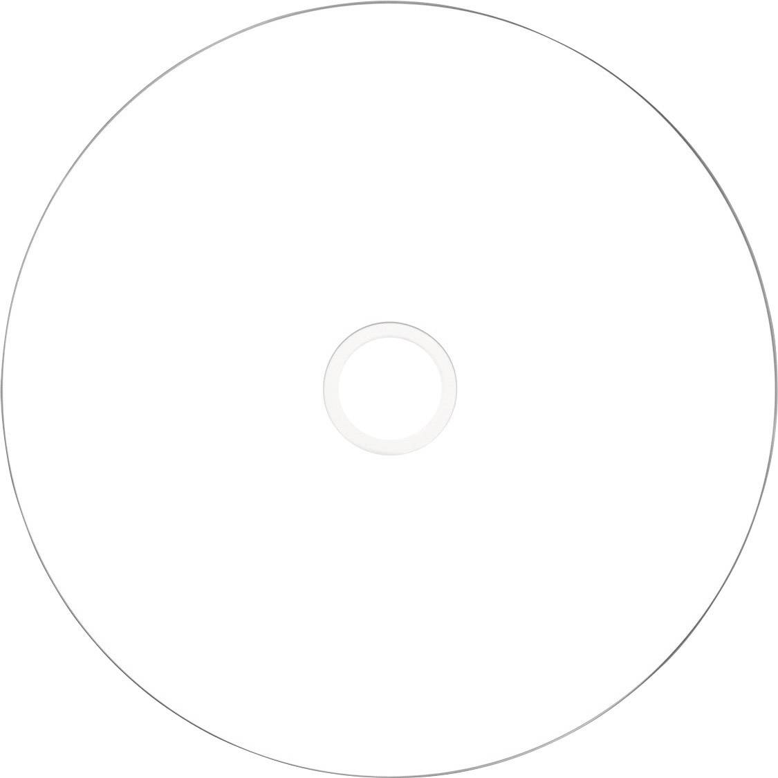 CD avec logo 'photo-on-disc', montrant une métallisation uniforme pour un aspect d'impression homogène. Le texte ne mentionne aucune variation de couleur dans l'anneau intérieur.