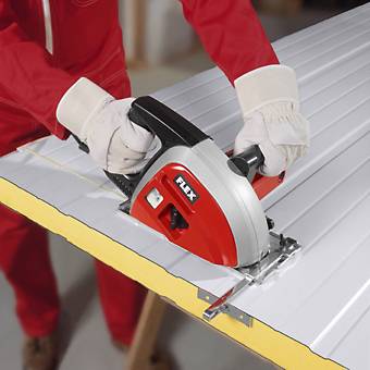 Flex CSM 4060 Scie circulaire à métaux manuelle Profondeur de coupe max. (90°) 63 mm + mallette 1400 W-1