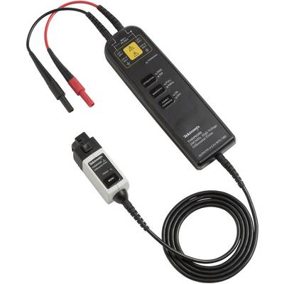 Appareil de mesure avec deux câbles et sondes, interrupteur et étiquettes sur le boîtier. Adapté pour les tests de tension électrique.