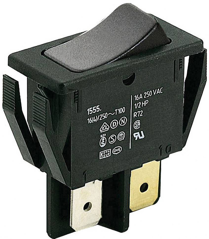 Marquardt 1551.3202 Interrupteur à bascule 01551.3202-00 250 V/AC 16 A 1 x Off/(On) IP40 à rappel 1 pc(s)