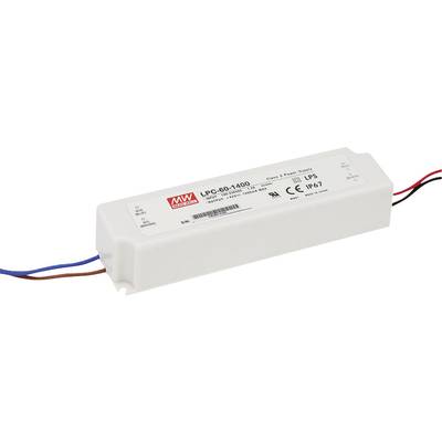 Driver LED Mean Well LPC-60-1400  9-42 V DC 1400 mA 