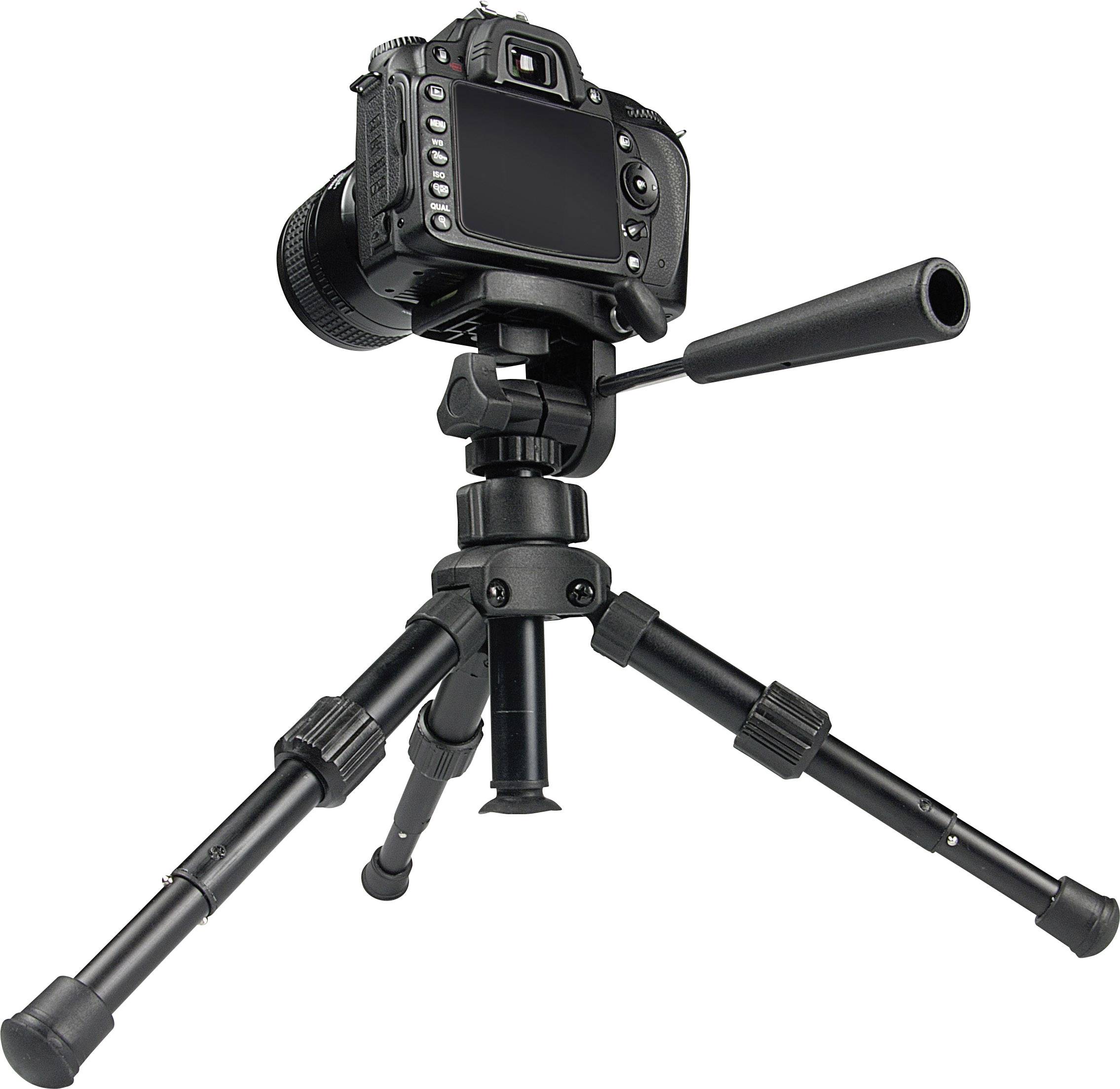Trépied de table Kaiser Fototechnik Kamera-Tischstativ DSLR 1/4 pouce Hauteur de travail=18 - 30 cm noir housse incluse-0