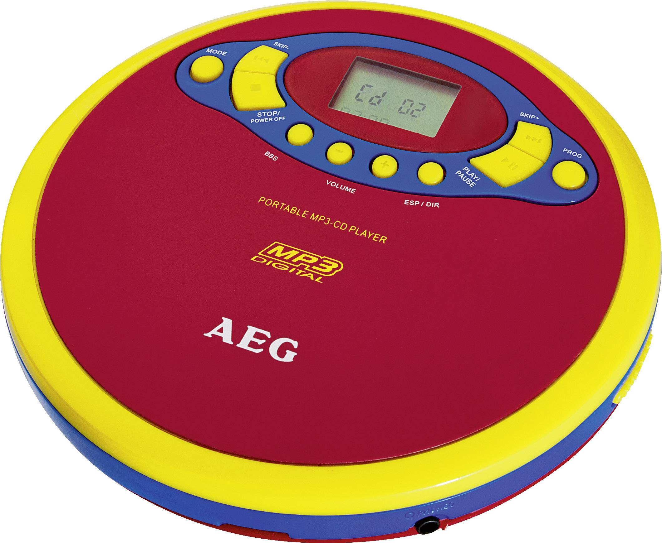 Lecteur CD portable AEG CDP 4228 Kids Line rouge, multicolore Conrad.fr