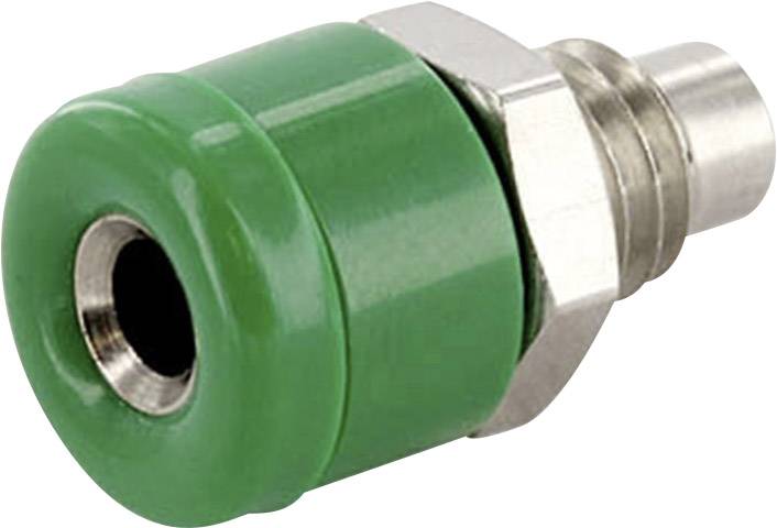 econ connect HOBGN Fiche femelle de laboratoire embase femelle, verticale Ø de la broche: 2.6 mm vert 1 pc(s) Piece