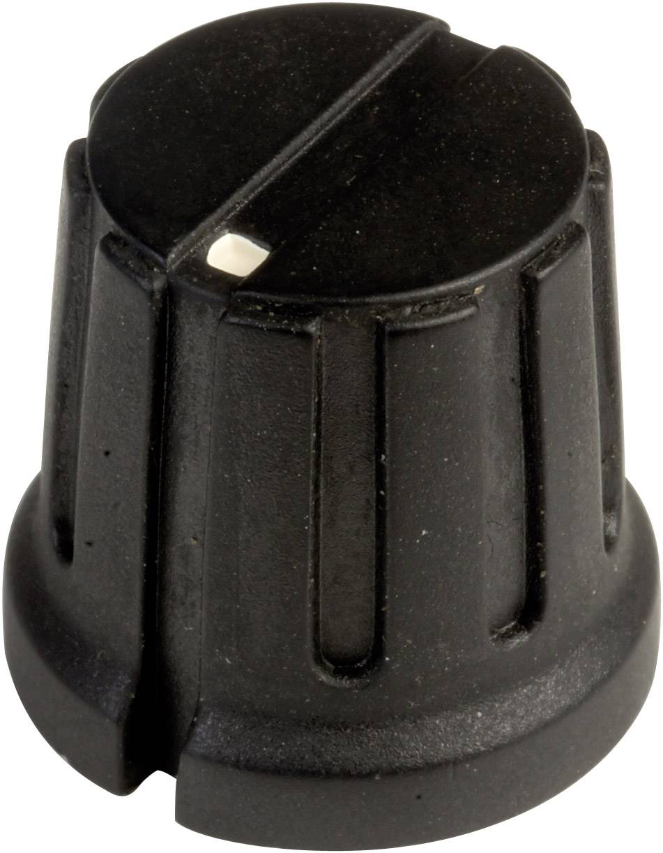 Tête de bouton rotatif SCI PN-38D (6.4mm) avec pointeur noir (Ø x H) 15.5 mm x 14.2 mm 1 pc(s)