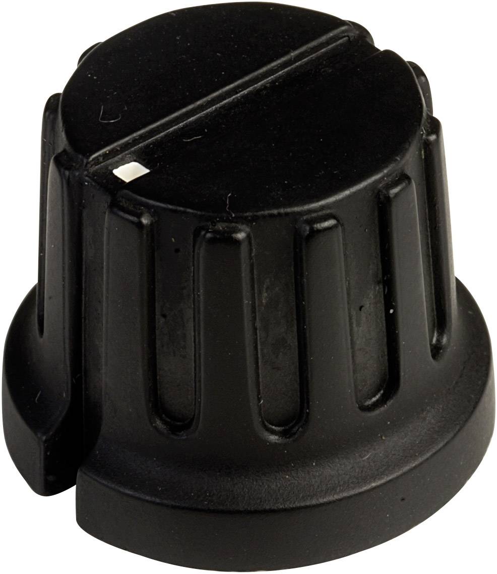 Tête de bouton rotatif SCI PN-38C (6.4mm) avec pointeur noir (Ø x H) 20.3 mm x 15.6 mm 1 pc(s)