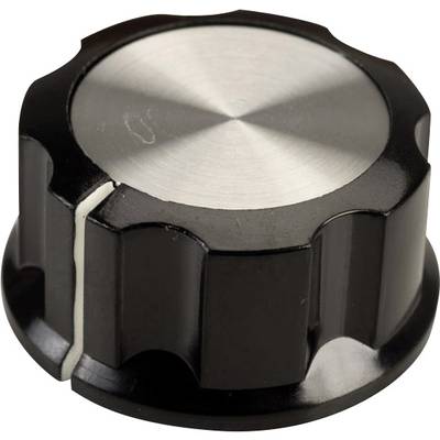 Tête de bouton rotatif SCI RN-99C(6.4mm)  noir, blanc (Ø x H) 33 mm x 16 mm 1 pc(s)