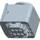 TE Connectivity Boîtier femelle pour câble série HDSCS, MCP Nbr total de pôles 3 1-1418469-1 1 pc(s)