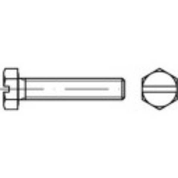 Vis hexagonale TOOLCRAFT 131175  500 pc(s) M5 8 mm tête hexagonale 6 pans extérieurs avec fente acier N/A