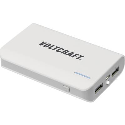 VOLTCRAFT PB-16 Powerbank (batterie supplémentaire) 7800 mAh Li-Ion blanc-0